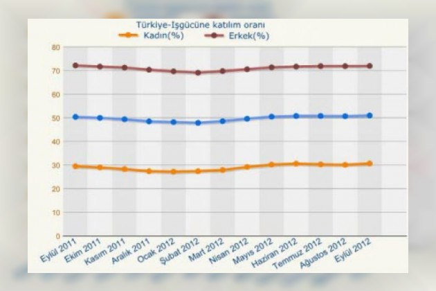 Türkiye’de kadının iş gücüne katılımı