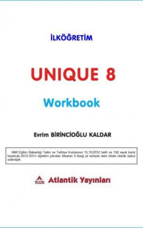 8. Sınıf İngilizce Öğrenci Çalışma Kitabı Unique Workbook