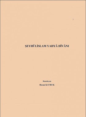 Şeyhülislâm Yahyâ Dîvânı